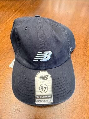 New Balance Black '47 Clean Up Adjustable Cap